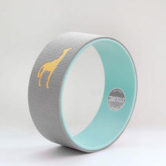 Large 15" Grey Plexus Yoga Wheel Perfect for challenging your yoga poses, back pain, and helping up your back, hips, chest, and shoulders, and much higher quality than the Dharma Yoga Wheel.