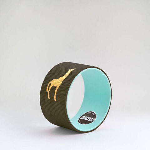 Small 10" Brown Plexus Yoga Wheel Perfect for challenging your yoga poses, back pain, and helping up your back, hips, chest, and shoulders, and much higher quality than the Dharma Yoga Wheel.