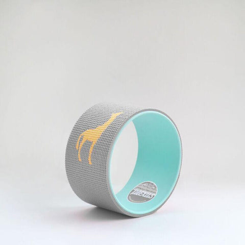 Small 10" Grey Plexus Yoga Wheel Perfect for challenging your yoga poses, back pain, and helping up your back, hips, chest, and shoulders, and much higher quality than the Dharma Yoga Wheel.